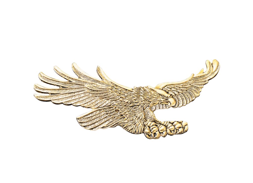Emblemat w kształcie orła - złoty