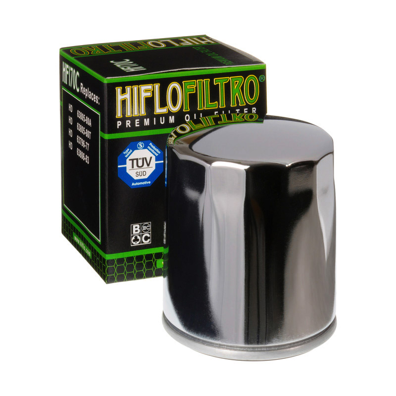 Filtr oleju HifloFiltro HF170 w chromowanej obudowie