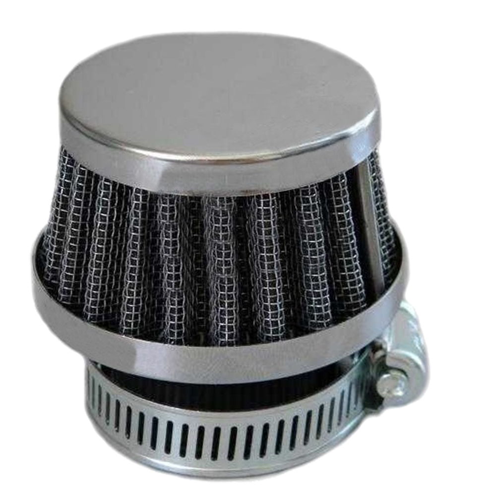 Filtr powietrza stożkowy chrom 28mm - niski