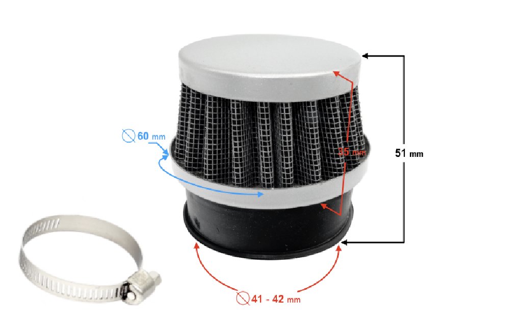 Filtr powietrza stożkowy do Pocket Bike