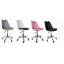  Fotel biurowy obrotowy- czarny,różowy,biał-czarny,szary