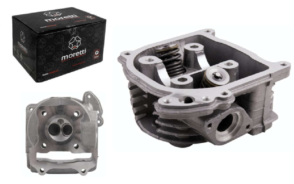 Głowica Moretti do skutera 4T 50cc 139QMB długie zawory