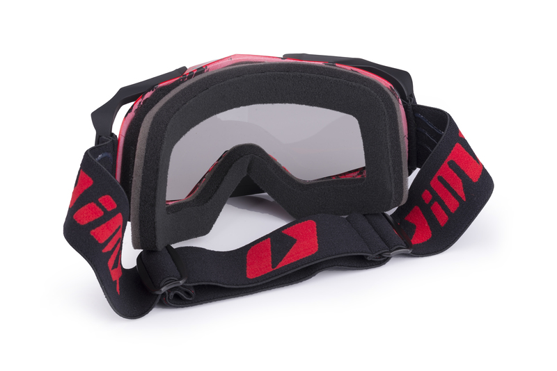 Gogle IMX Dust Graphic Red/Black Matt + 2 szyby (jasna i ciemna) w zestawie