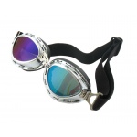 Gogle owalne chromowane