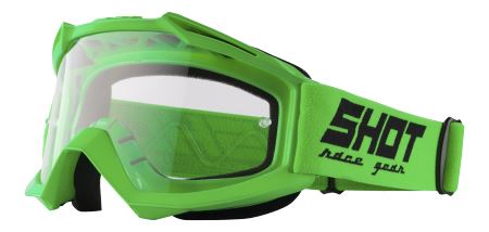  Gogle Shot Racing Assault  kolor zielony szybka przeźroczysta