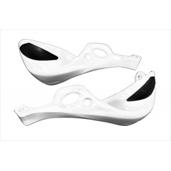  Handbary – białe osłony rąk, dłoni enduro cross Quad-ATV