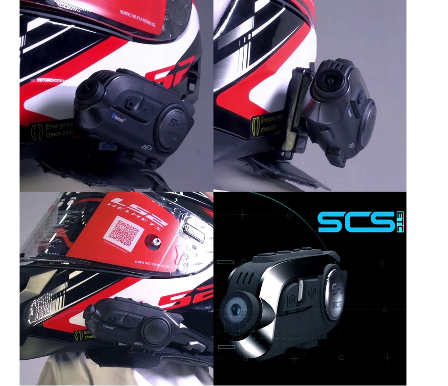 Interkom motocyklowy SCS ETC S11 z kamerą Sony