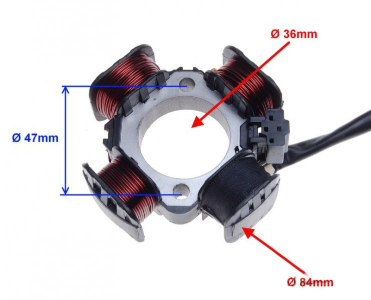 Iskrownik 4 cewki 3 przewody Suzuki Italjet