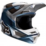 Kask FOX V-1 Junior Motif blue/grey