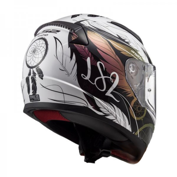 Kask LS2 FF353 Rapid Boho W/B White Black Pink