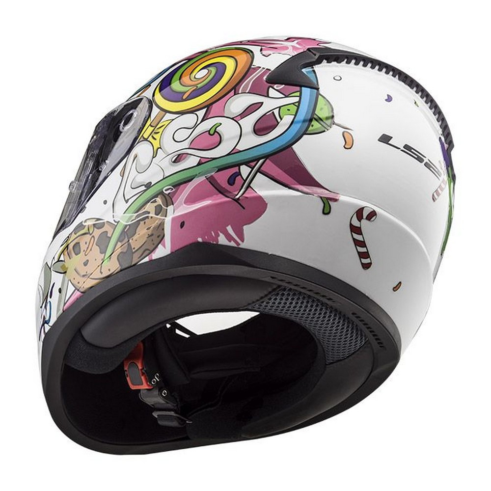 Kask LS2 FF353J Rapid Mini / Junior Crazy Pop White Pink