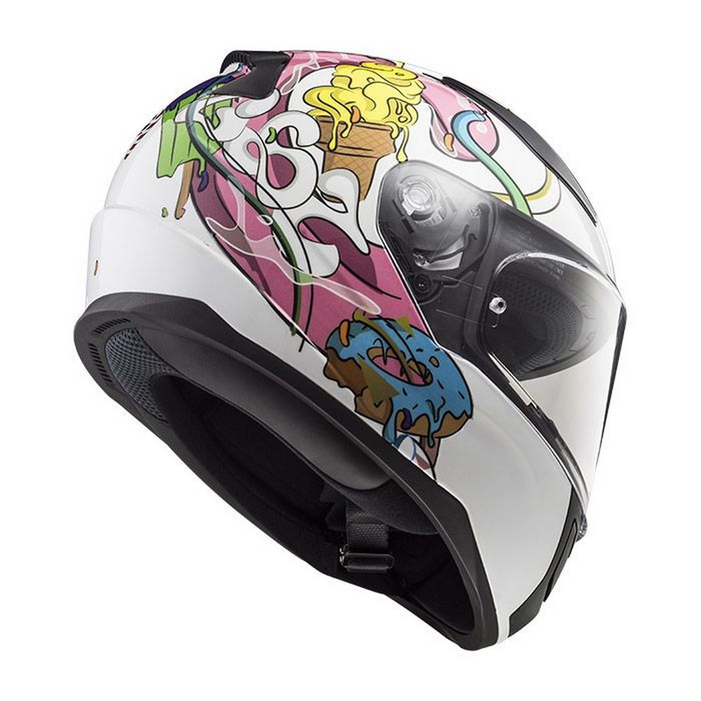 Kask LS2 FF353J Rapid Mini / Junior Crazy Pop White Pink