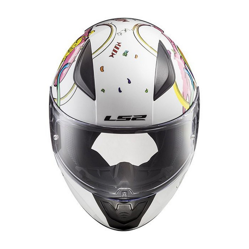 Kask LS2 FF353J Rapid Mini / Junior Crazy Pop White Pink