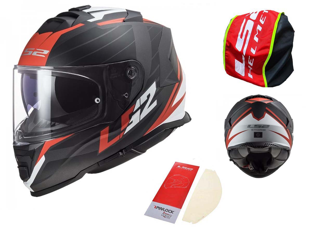Kask LS2 FF800 Storm II Nerve Matt Black Red