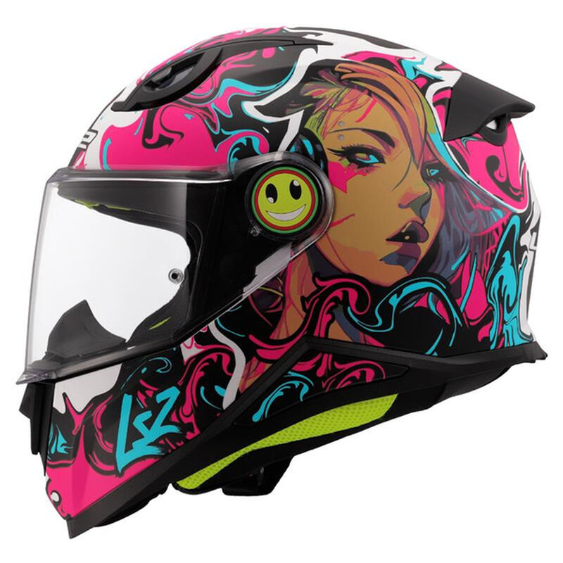 Kask LS2 FF812 Kid Cyberg Matt Purple Cyan