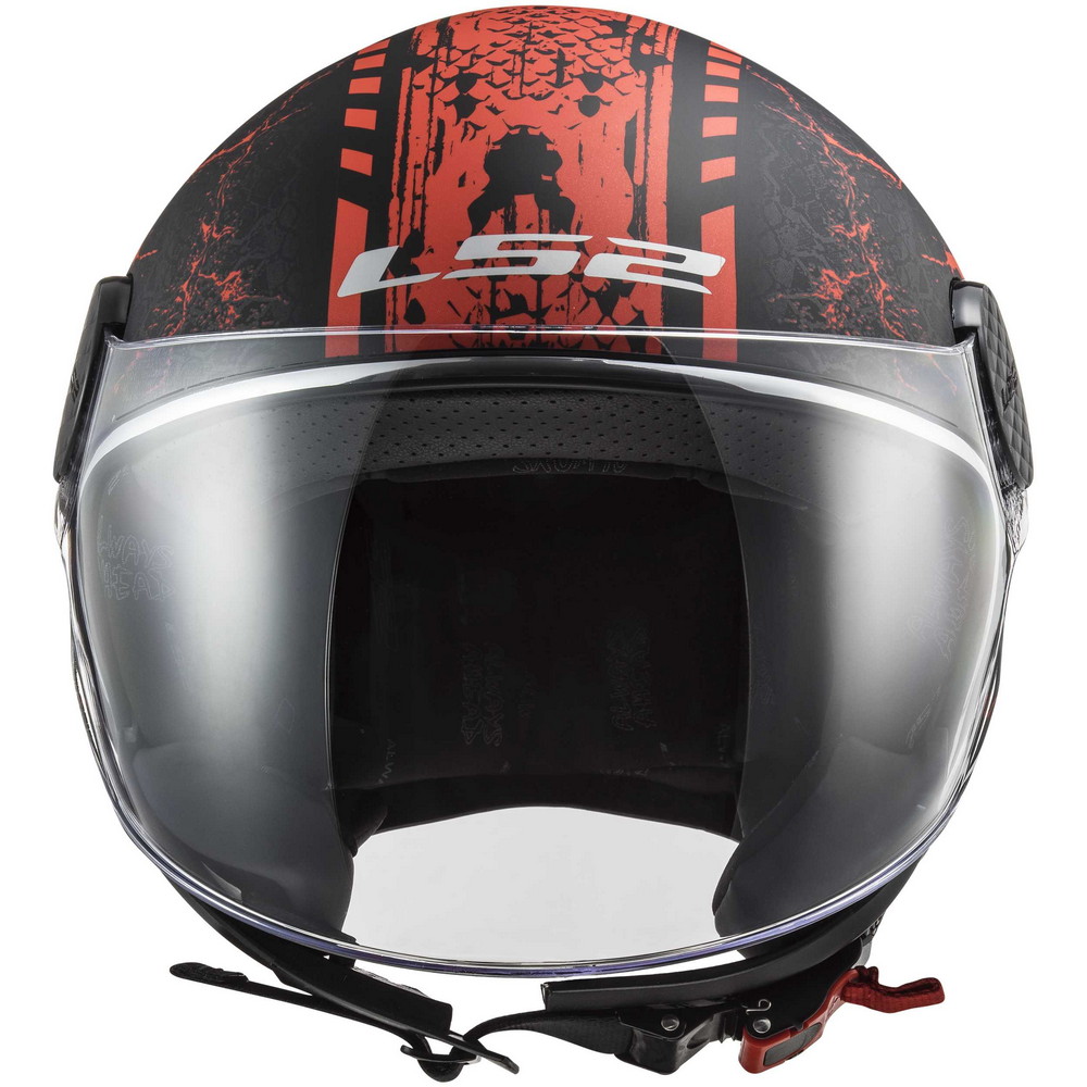 Kask LS2 OF558 Sphere Lux Snake Matt Black Red