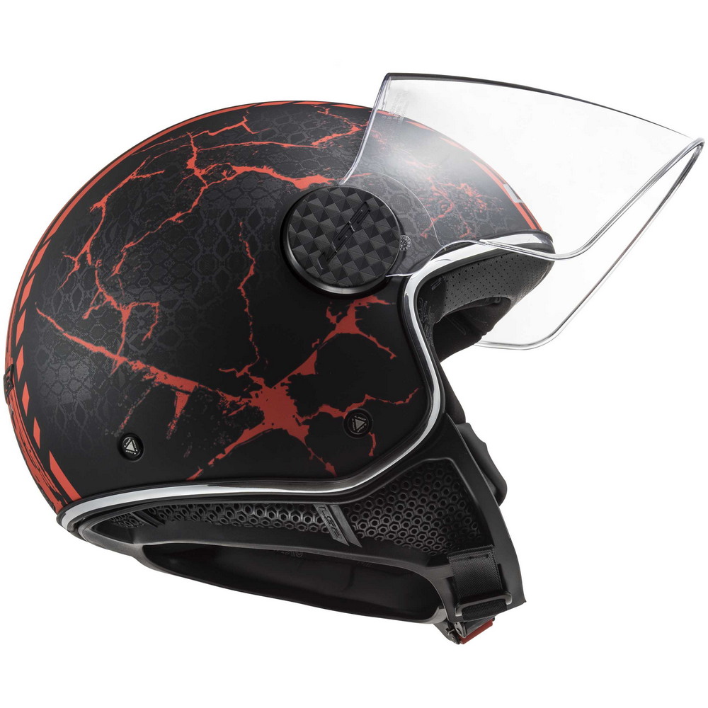 Kask LS2 OF558 Sphere Lux Snake Matt Black Red