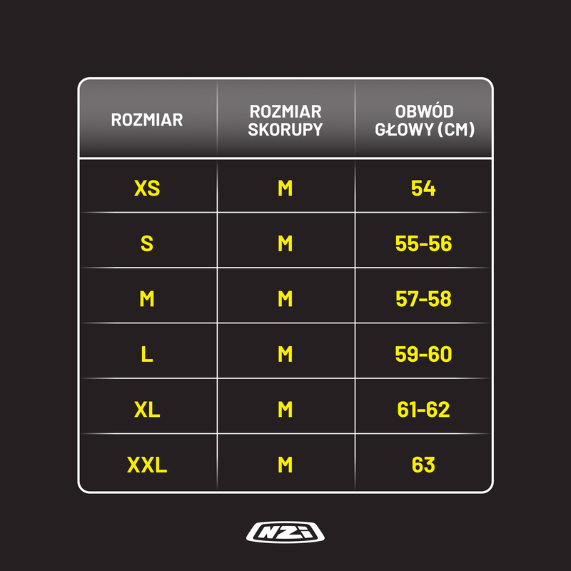 Kask Motocyklowy Nzi Combi 3 Duo Daily Black Orange Antracite Matt