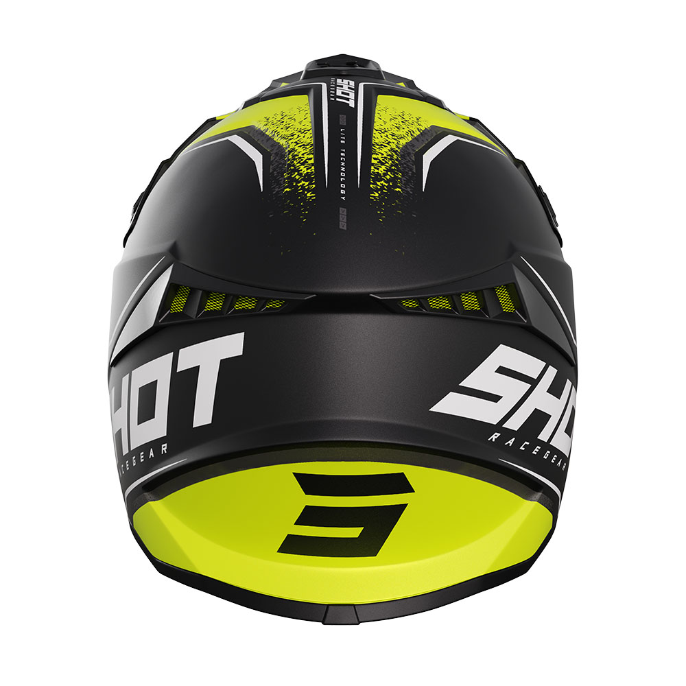 Kask Shot Moto Prism Black Neon Yellow