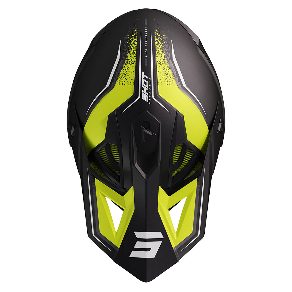 Kask Shot Moto Prism Black Neon Yellow