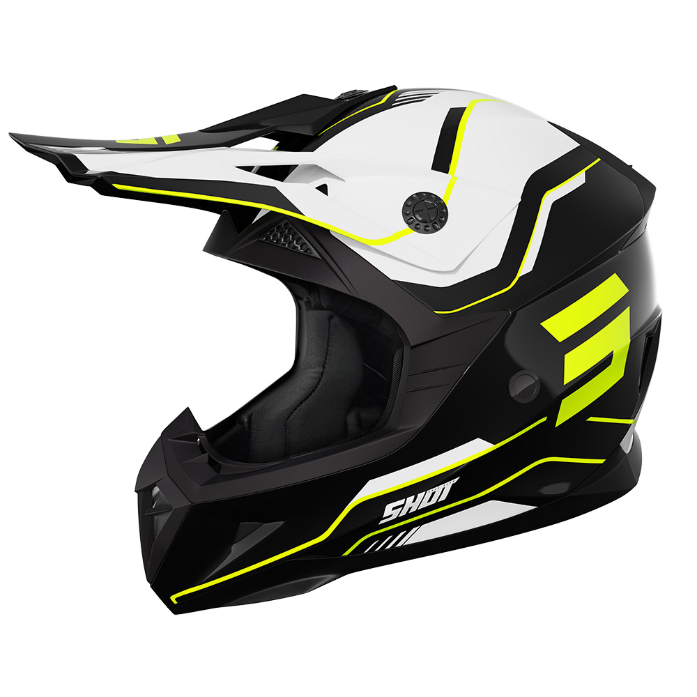 Kask Shot Pulse X-trem Black Neon Yellow