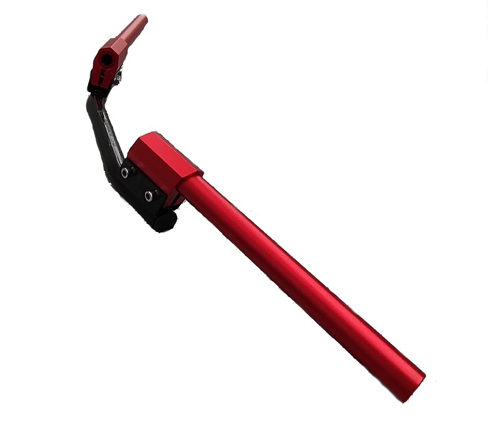 Kierownica motocyklowa aluminiowa 22mm czerwona-czarna