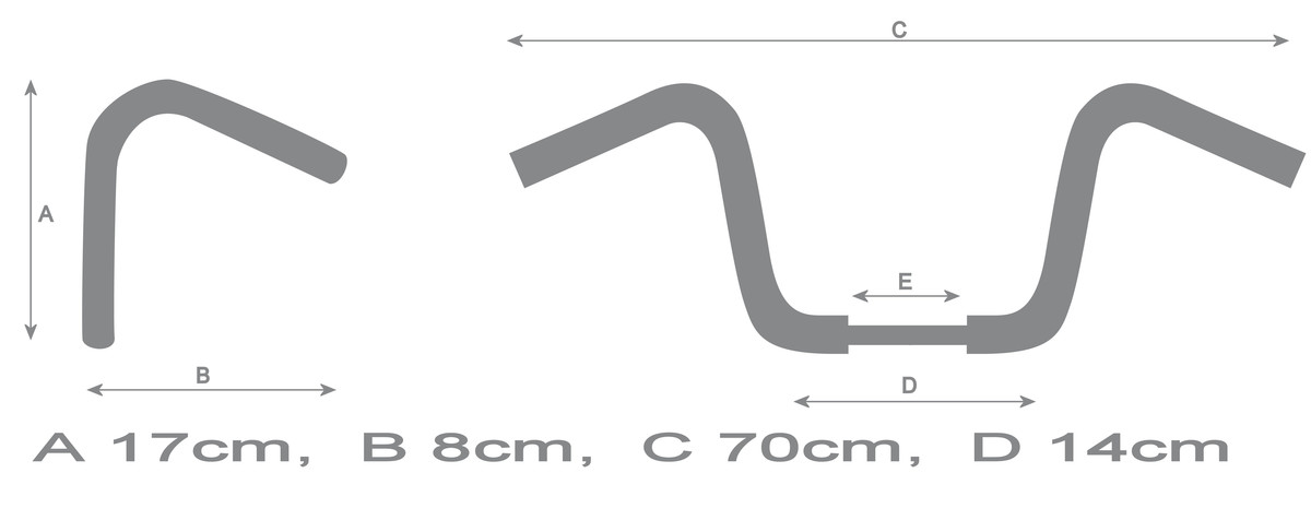 Kierownica Square chrom 22mm
