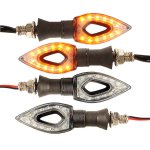Kierunkowskaz motocyklowy 12 LED 12V strzałka - uniwersalny - PARA