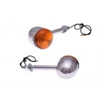 Kierunkowskaz motocyklowy cusstom metalowy ze wspornikiem uniwersalny