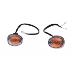 Kierunkowskaz podwieszany pod kierownicę do skuterów