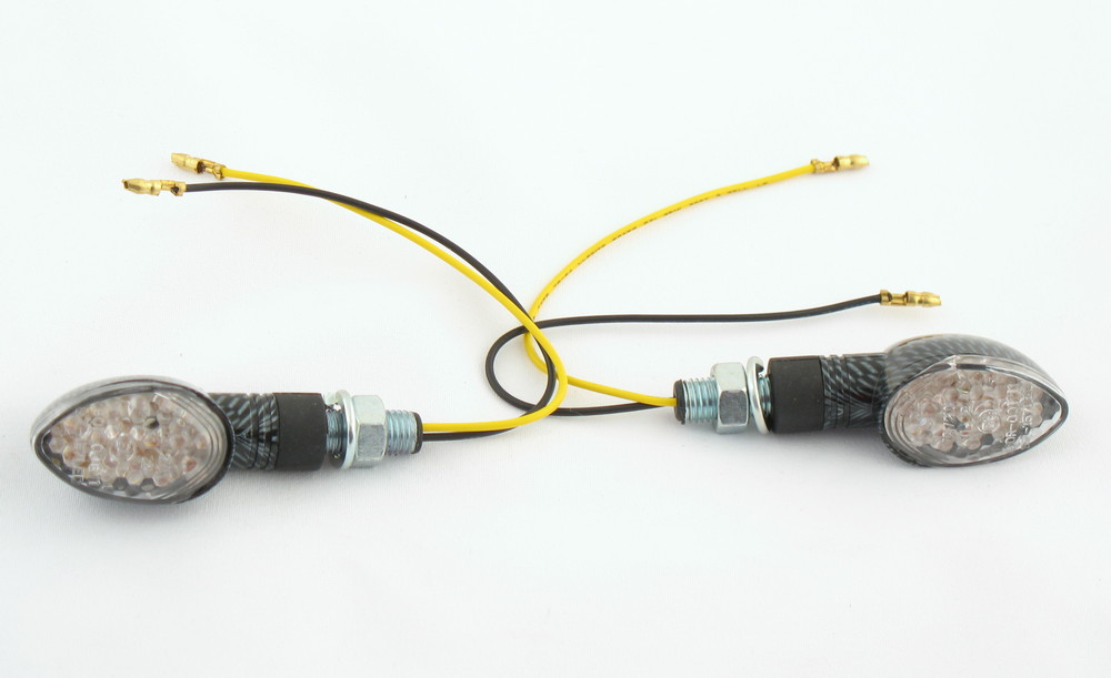 Kierunkowskazy kierunki owal 16 diod carbon LED