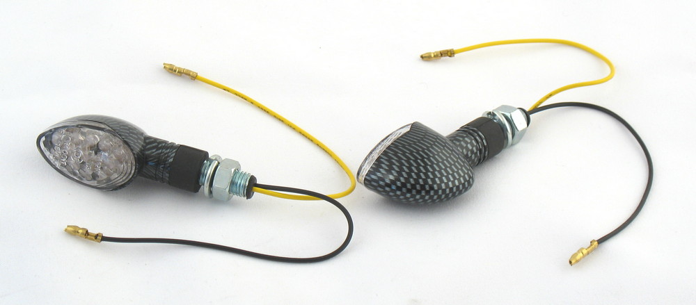 Kierunkowskazy kierunki owal 16 diod carbon LED