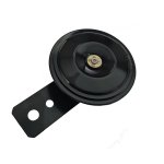Klakson motocyklowy czarny 70mm - 12V
