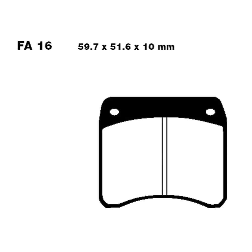 Klocki hamulcowe EBC FA016HH