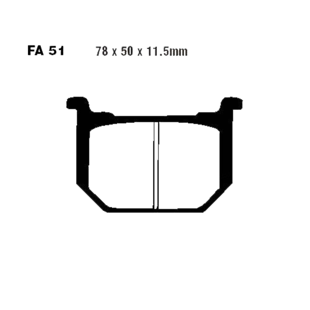 Klocki hamulcowe EBC FA051