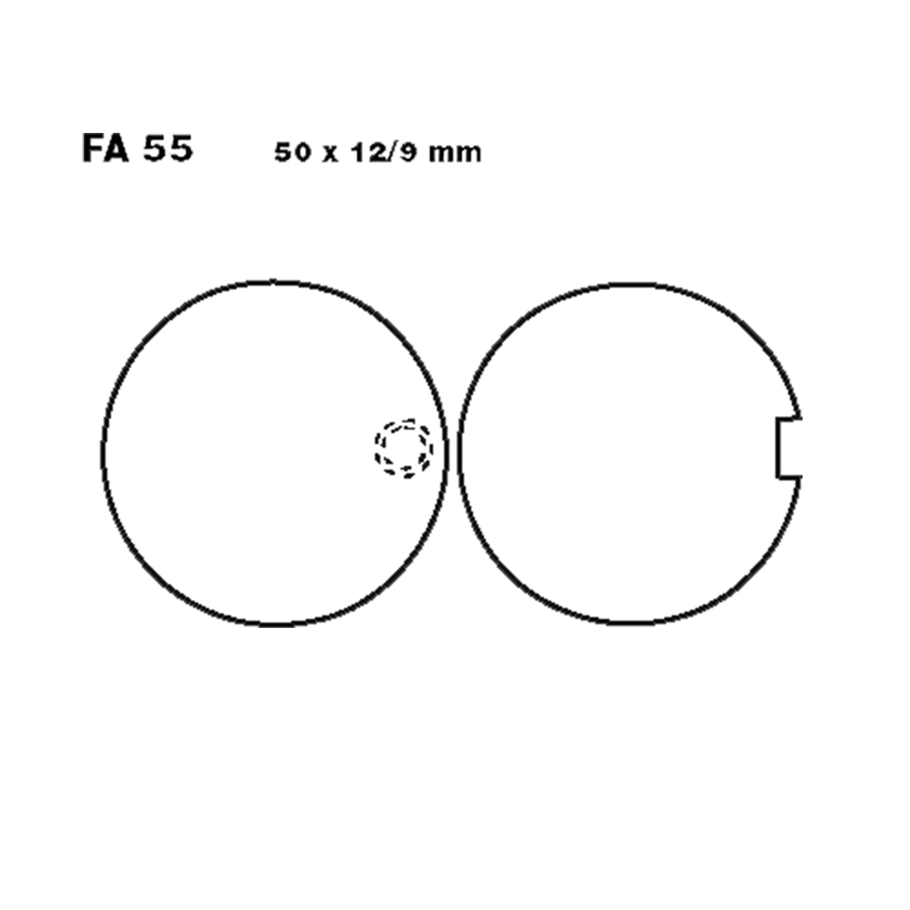 Klocki hamulcowe EBC FA055