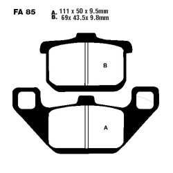  Klocki hamulcowe EBC FA085