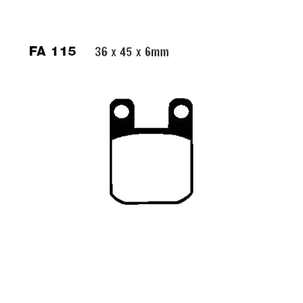 Klocki hamulcowe EBC FA115HH