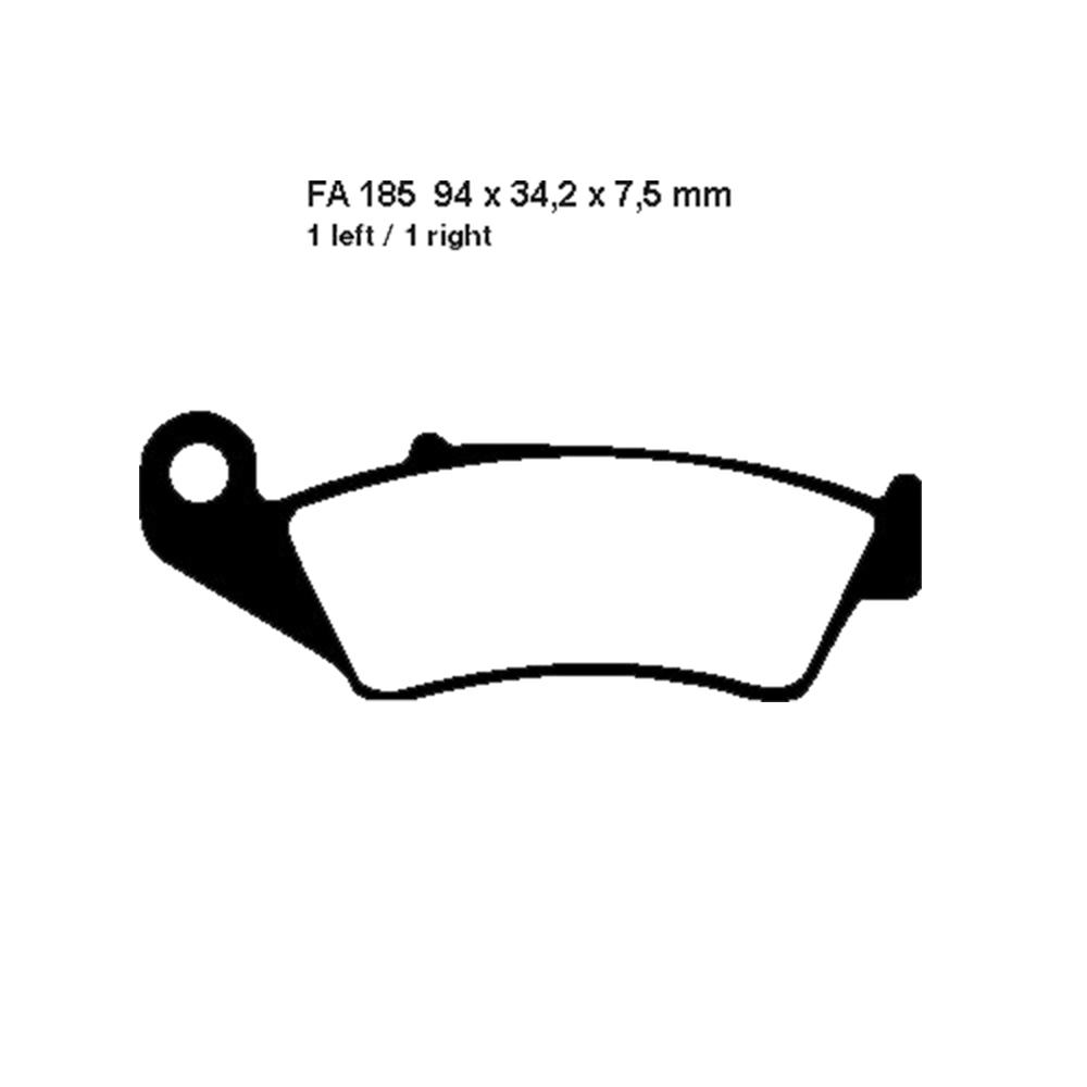 Klocki hamulcowe EBC FA185