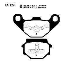  Klocki hamulcowe EBC FA251