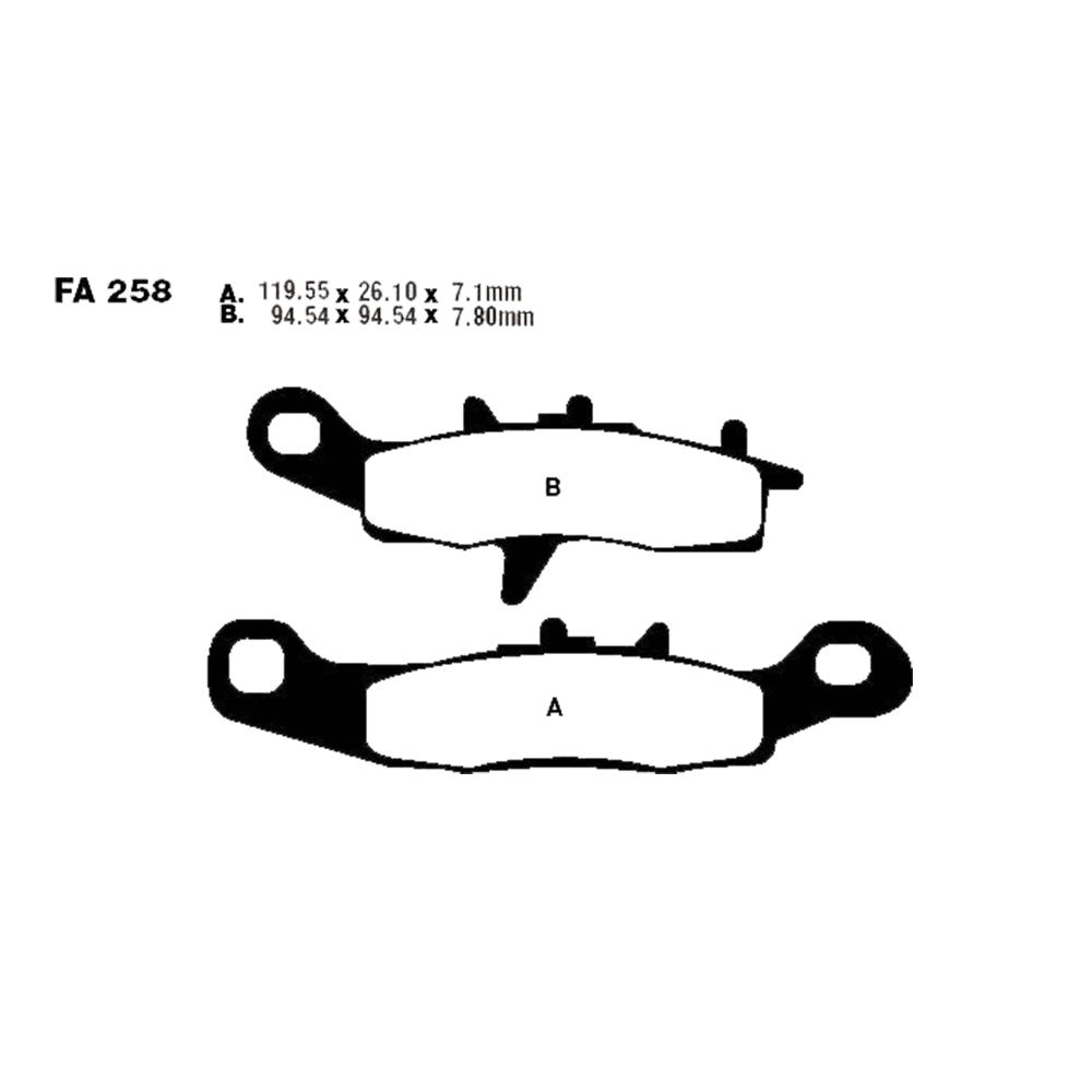 Klocki hamulcowe EBC FA258R