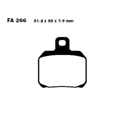  Klocki hamulcowe EBC SFAC266 -Peugeot , Piaggio, Yamaha