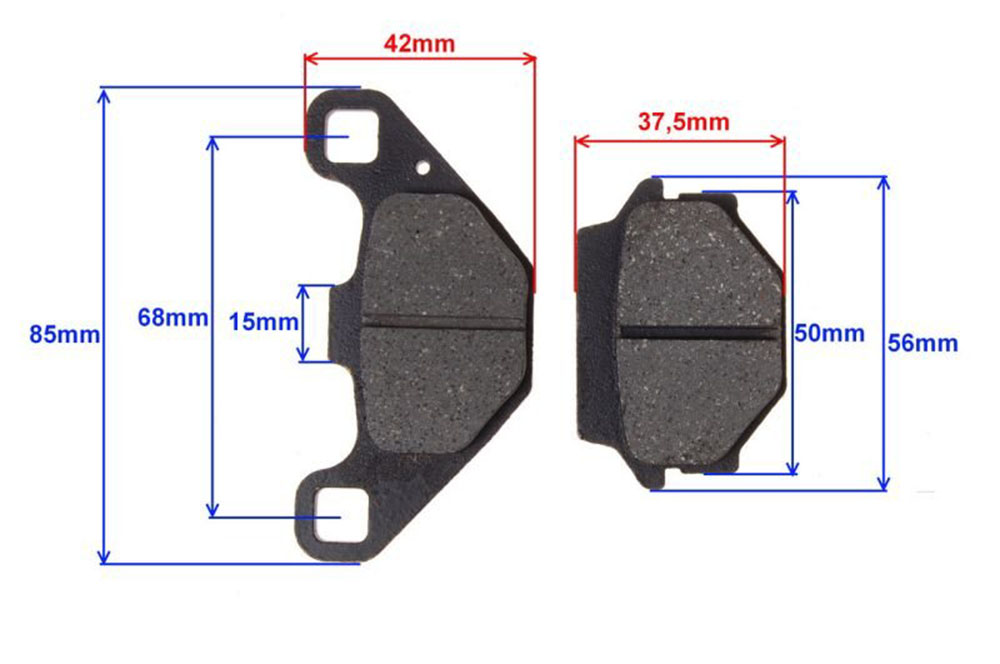 Klocki hamulcowe FA67 ATV250 TGB GN125