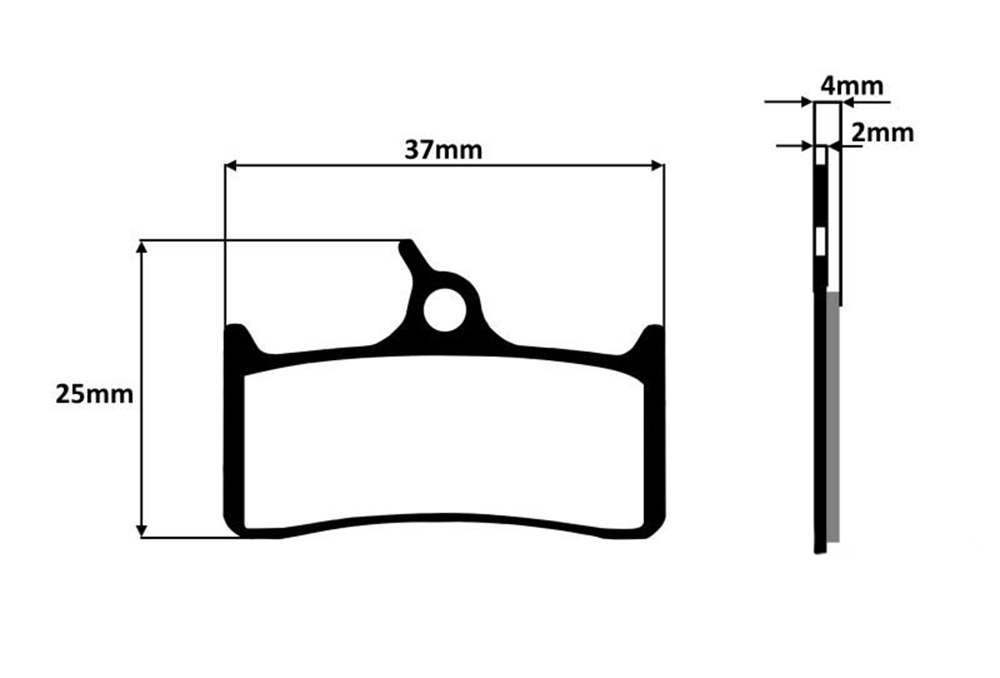 Klocki hamulcowe rowerowe tarczowe metaliczne
