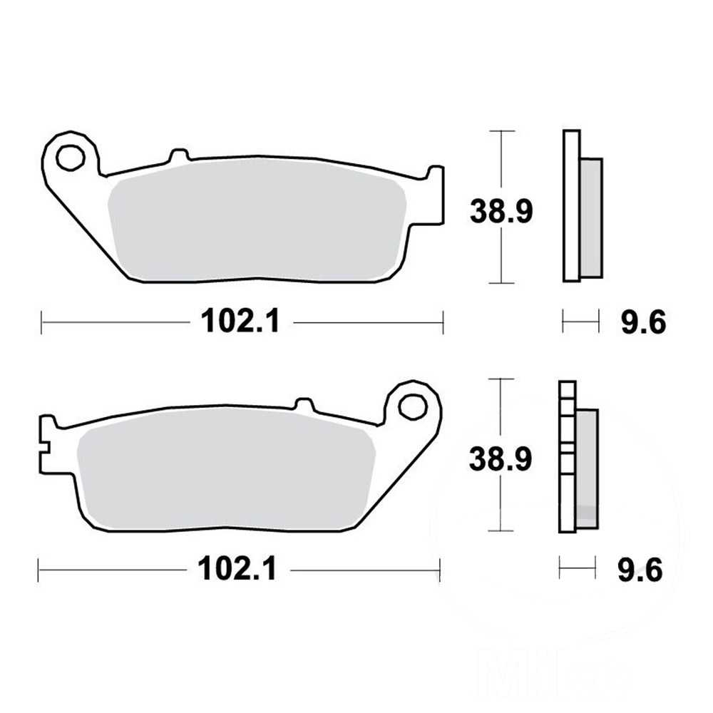Klocki hamulcowe TRW Lucas MCB677(zamiennik EBC FA196)