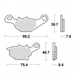 Klocki hamulcowe TRW Lucas MCB772EC (zamiennik EBC FA401)