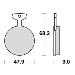 Klocki hamulcowe TRW MCB44 Yamaha RD / XS