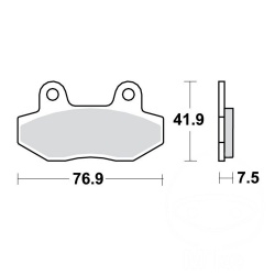  Klocki hamulcowe TRW MCB822LC (zamiennik EBC FA086)