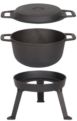 Kociołek 3w1 żeliwny 10l mk601