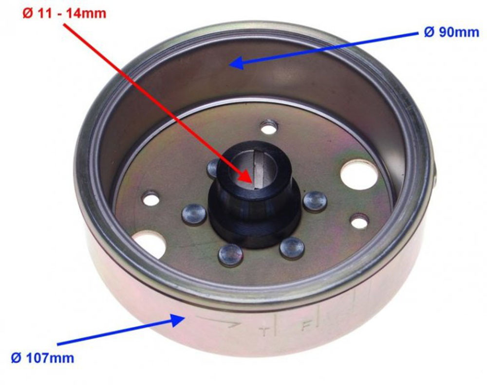 Koło magnesowe do skuterów 4T / GY6 / 139QMB